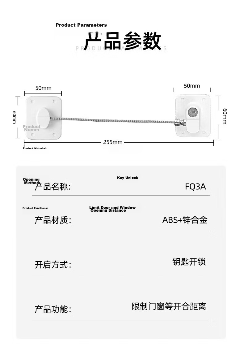 Kingstan Anti-Pinch Sliding Window and Door Limiter Baby Safety Lock Sliding Door Lock Window Glass Sliding Door Lock 10