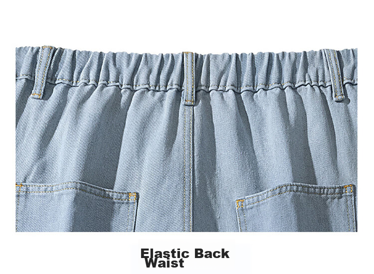 TUCANO Women's High-Waist Wide-Leg Loose Fit Slimming Casual Straight-Leg Jeans Vintage Blue L 18
