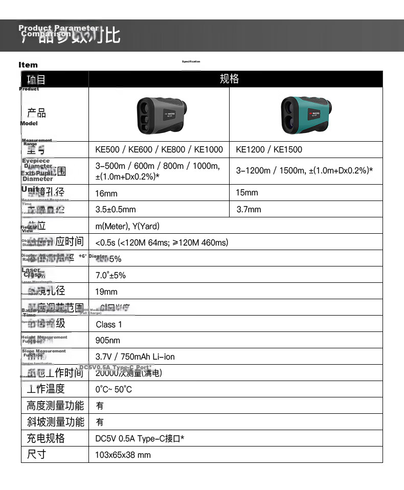 SNDWAY EagleScope Laser Rangefinder Infrared High-Precision Outdoor Distance Measuring Instrument KE1200 12
