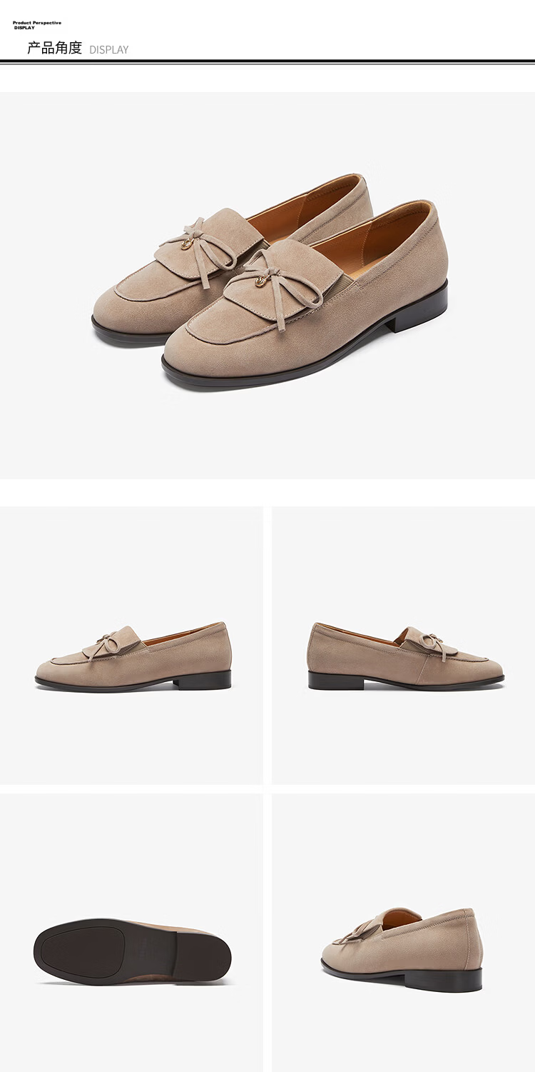 Le Saunda 2026 Spring New Laifu Family Commuter Retro Genuine Leather Loafers for Women 24701 Chestnut Brown BRS 39 7