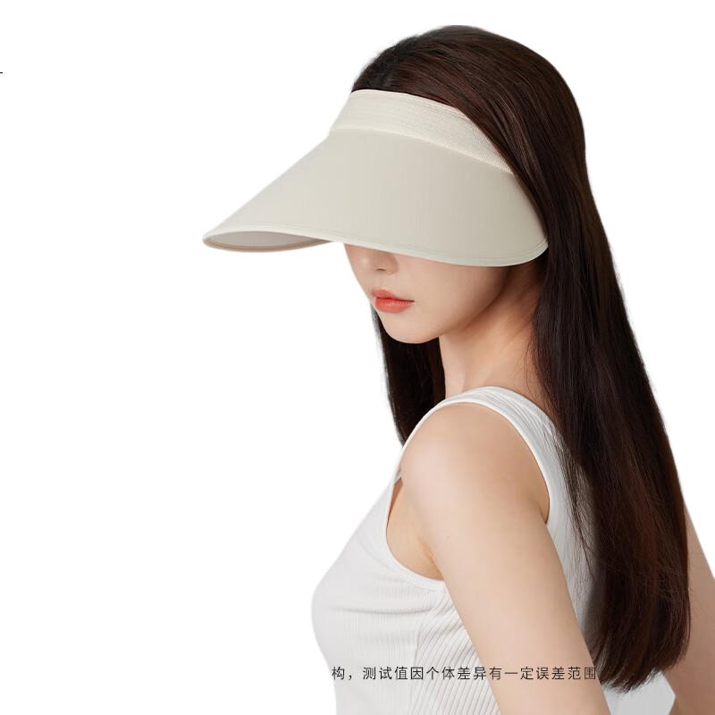 Obsu Light Luxury Cross-Top Hat, Elegant Beige, Cross-Top Hat Upf50+