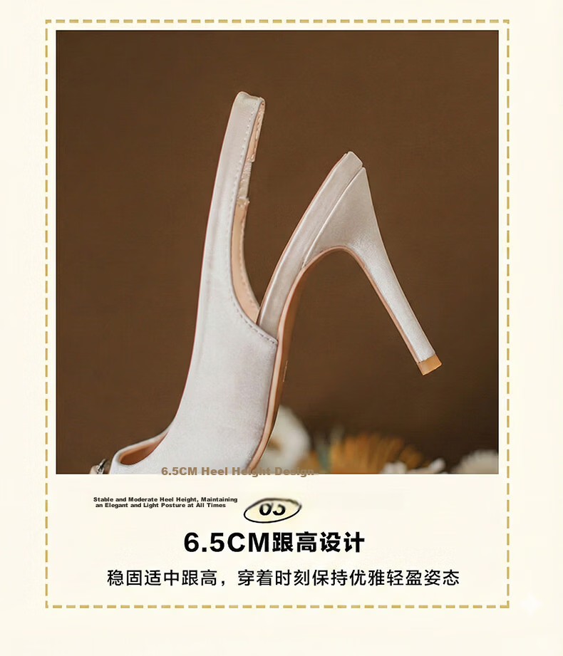 FOOTOPPO Suede High Heels Women Comfortable Non-Slip Black Stiletto Sandals Elegant Pointed Toe High Heels 13