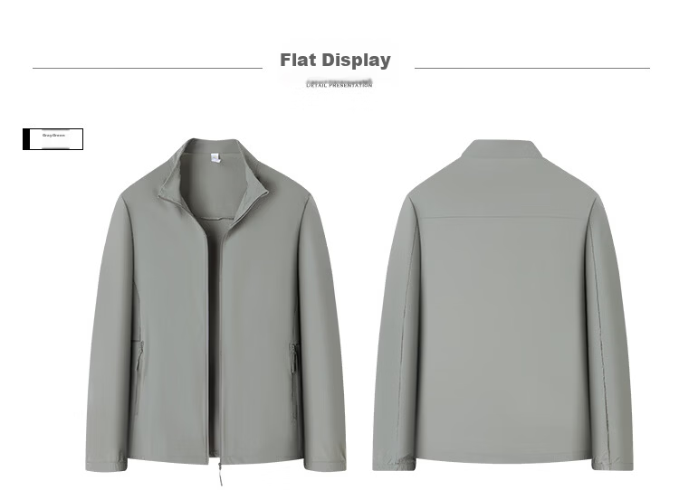 FIRS Lightweight Four-Way Stretch High-End Sunscreen Jacket for Men 2026 Summer New Ice Silk Cooling Elastic Stand Collar Outdoor Coat 10