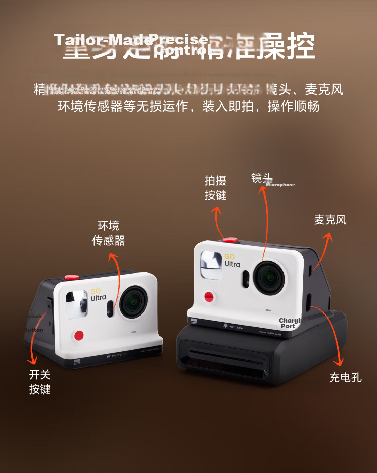 PGYTECH Insta360 Go Ultra Pocket Printer Dandelion Go Ultra Protective Case Camera Cage for Action Camera 5