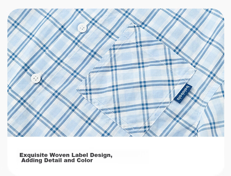 Balabala [balaOne] Boys' Short Sleeve Shirt Children's Big Kids Shirt 2026 Summer Cotton 6