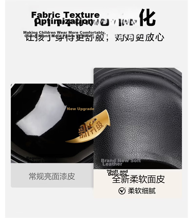 Eierkang Girls Black Leather Classic Pearl Bow Princess Shoes Student Performance Soft Sole Flats Black Size 32 5
