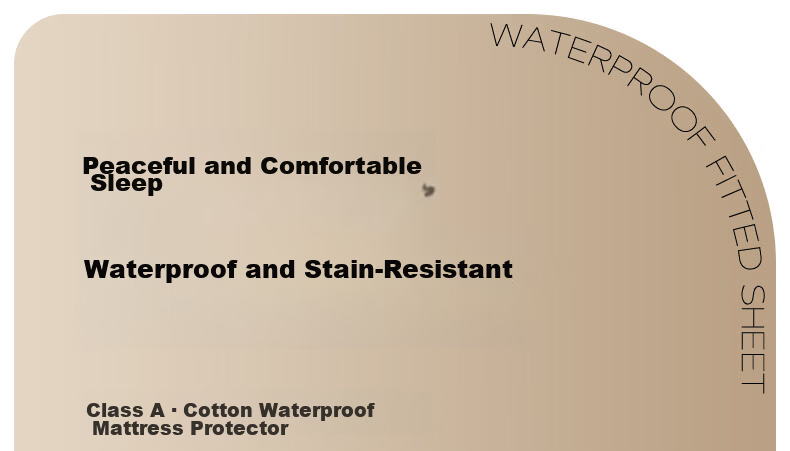 MUJI Class A Waterproof Urine-Resistant Quilted Fitted Sheet 1.8m Bed Non-Slip Thickened Mattress Protector 180x200cm 1