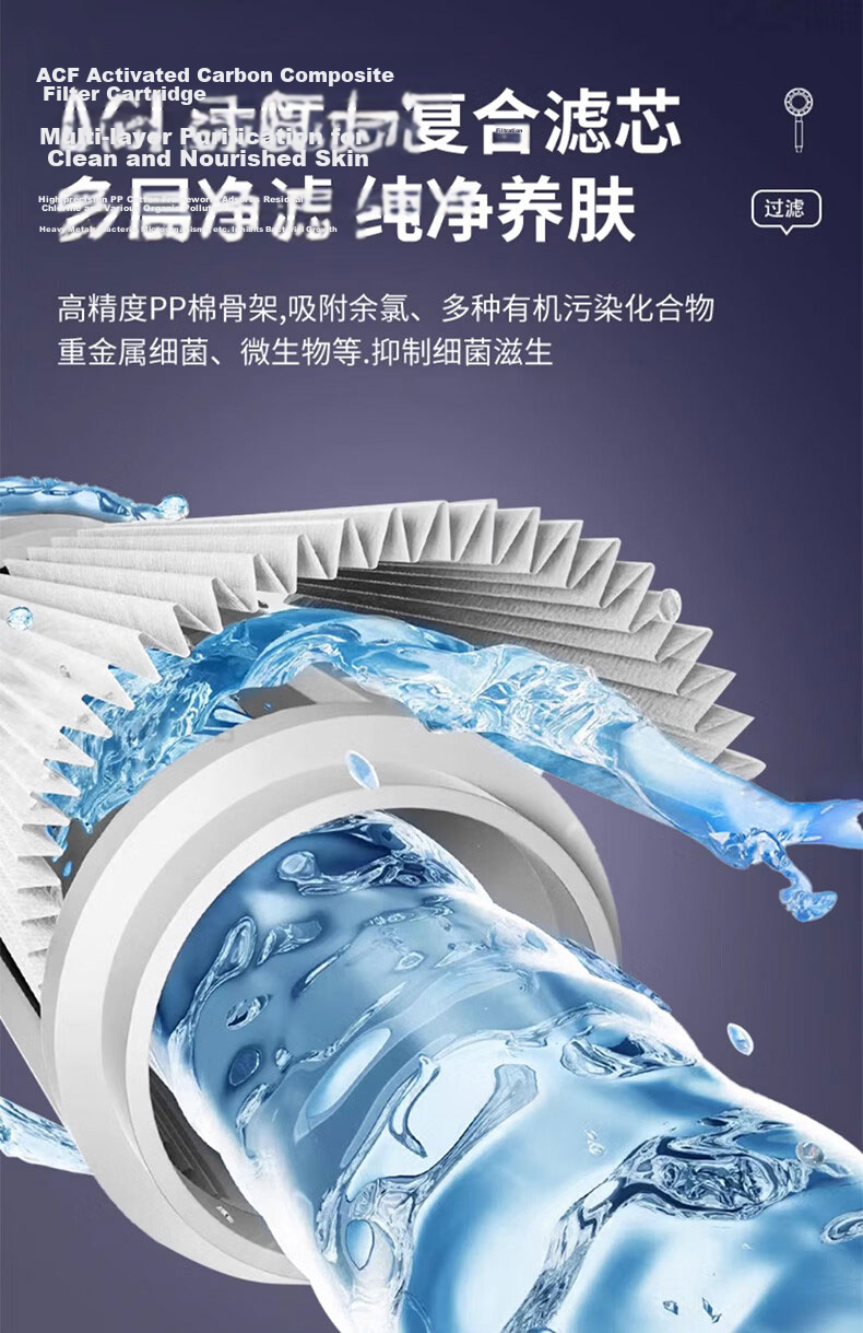 JROR [Seiko] Portable Travel Filter Shower Head with Three-Mode Pressure Boost, Water Purification, Baby Bathroom Shower Sprayer 8