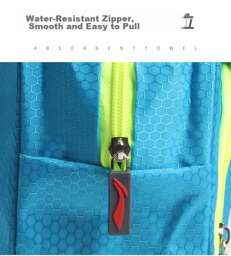 LI-NING Swimming Bag Wet and Dry Separation Unisex Large Capacity Waterproof Spa Storage Gym Sports Travel Beach Bag LSJN774-3 Rose Red 8