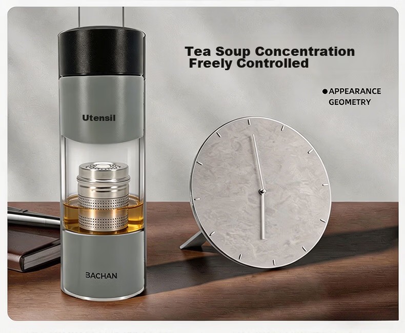 Yachihang Insulated Magnetic Tea Infuser Bottle for Men 316 Stainless Steel Tea Separation Car Travel Mug 2026 New Model 2