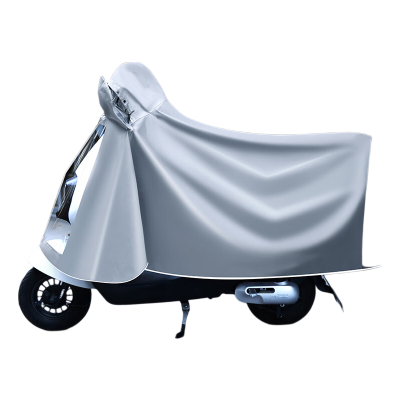 KEYRU Electric Bicycle Riding Raincoat, Extended Rain Poncho, Single-Person One-Piece Adult, Enlarged And Thickened Long Style, Full-Body Protection against Heavy Rain, Bike Cover
