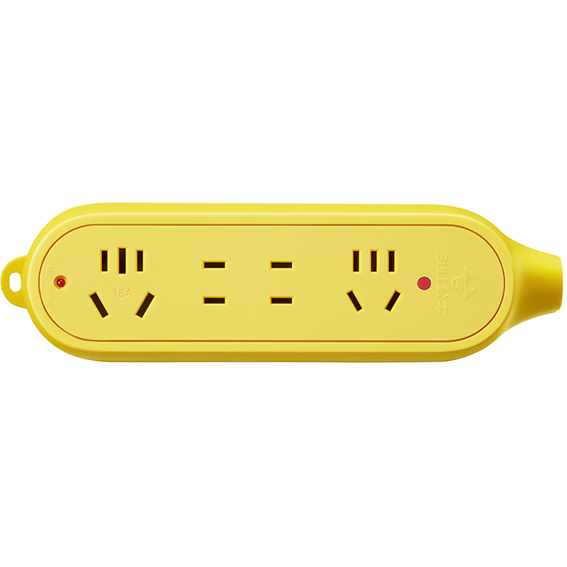 BULL High-Power 16A Power Strip Extension Cord, Durable Engineering-Grade 4-Outlet Wireless Socket GN-C5D (Power Cord And Plug Sold Separately)