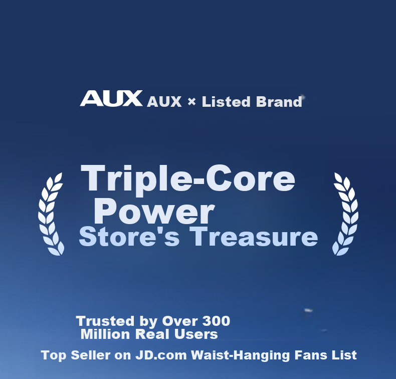 AUX [First Three-Core Cold Wind] Waist Hanging Fan Fast Cooling Delivery Takeout Construction Site Strong Wind Long Battery Life Cooling Device Rechargeable Portable Outdoor Air Conditioner 8