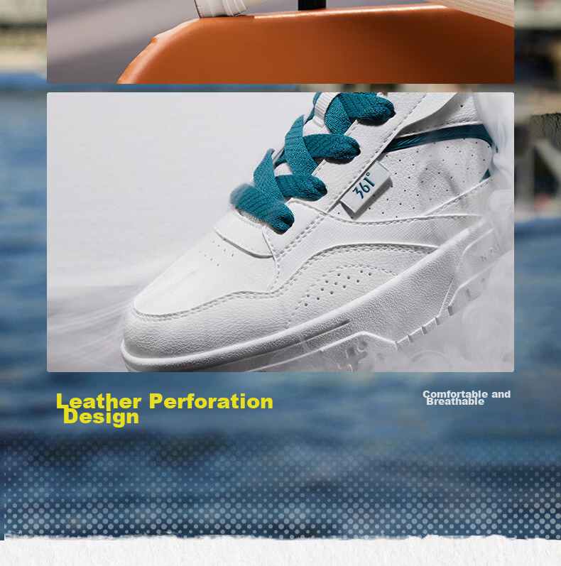 361° Soda Women's Summer Breathable Low-top White Sneakers Lightweight Versatile Casual Shoes 682616618-2 14