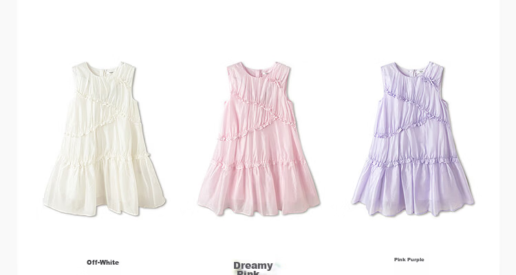 Balabala Kids Sleeveless Dress 2026 Summer New Girls Princess Dress Sweet Fashionable 14
