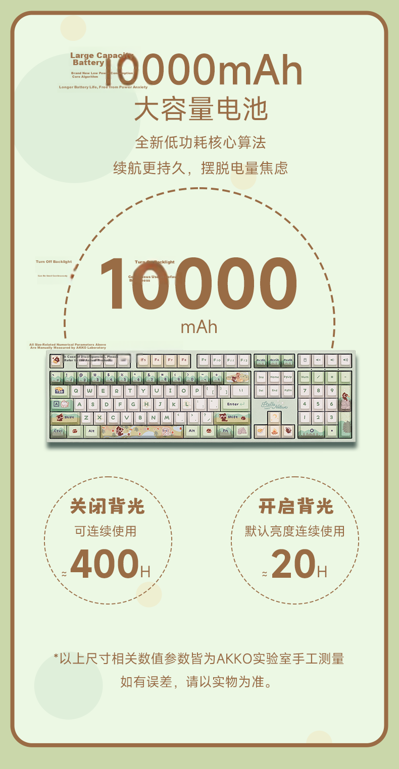 AKKO 5108 V5 Melody Collaboration, 108-Key Bluetooth Wireless Mechanical Keyboard, High-Value for Women, Tri-Mode Wired Gaming Keyboard, Gasket Structure, Typing Feel 7