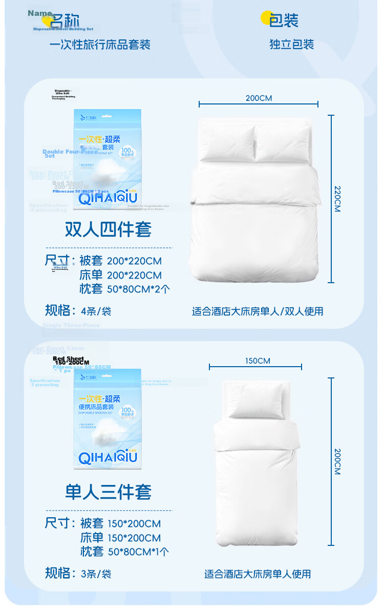 Qihai Autumn Train Sleeper Curtain Upper and Lower Bunk Hard and Soft Sleeper Disposable Thickened Privacy Curtain 1 Pack 11