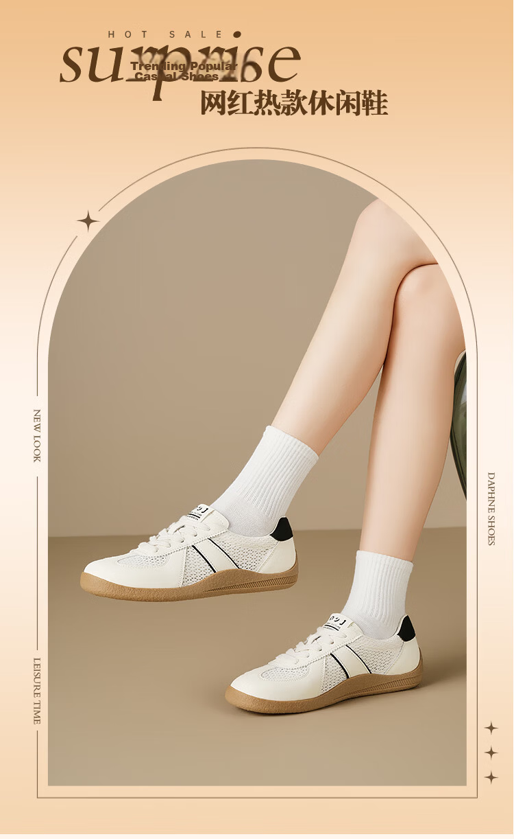 Zhuoshini Women's Mesh Training Shoes Breathable Lightweight 2026 Spring Summer New Casual Sneakers Sports Shoes White Off-White Size 40 1