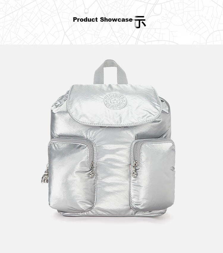 Kaipulin Lightweight Canvas Backpack Fashionable Practical Student School Bag ANTO Denim Monogram Birthday Gift 6