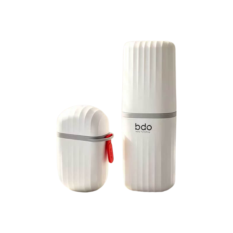 BDO Travel Toiletry Set: Toothbrush, Mouthwash Cup, Tooth Mug, Soap Dish, Soap Holder, Business Trip Dormitory Swimming Gym Essential Kit