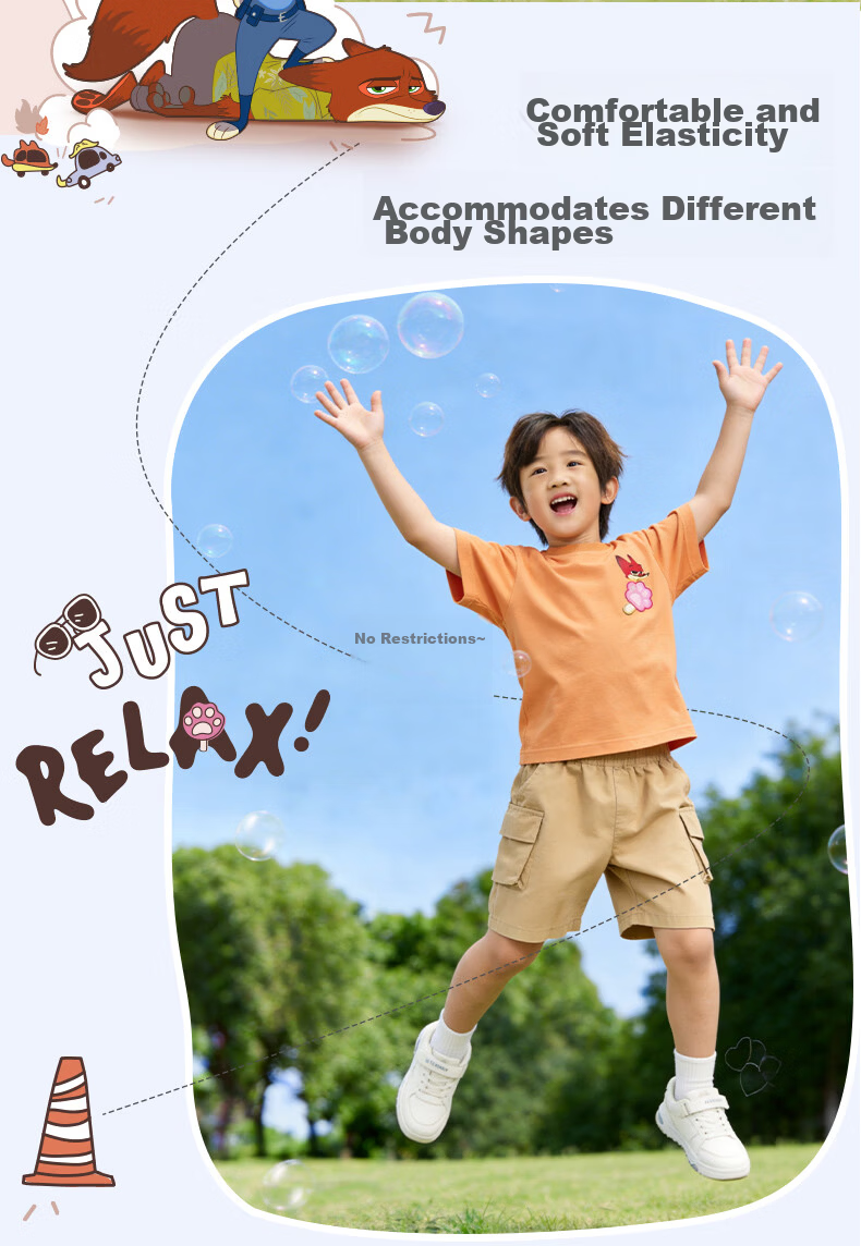 Disney 2026 New Summer Kids' Short Sleeve T-Shirt Round Neck Breathable Sweat-Absorbing Thin 110 CM Winnie the Pooh 7