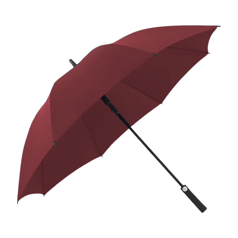 Meebordi Oversized Long Handle Umbrella 8 Ribs Double Person Men's Business Semi-Automatic Golf Red Umbrella Customizable