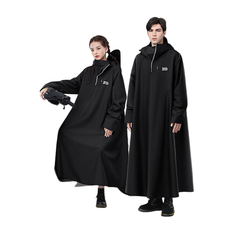 Beimei Long Raincoat for Electric Bikes And Motorcycles, Full-Body Heavy-Duty Rain Poncho for Men And Women, Thickened for Riding