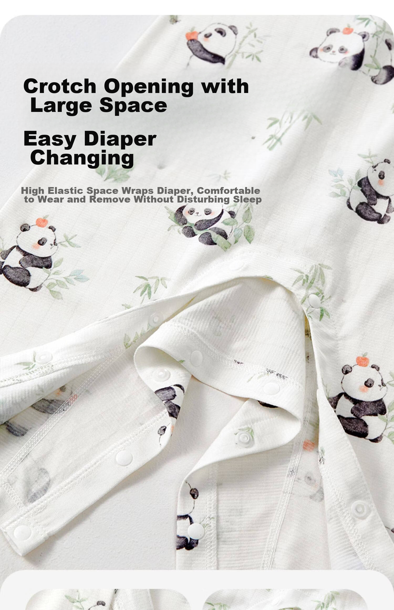 Kidsneed Children's One-Piece Pajamas Baby Summer Lightweight Unisex Air-Conditioned Homewear Romper 11