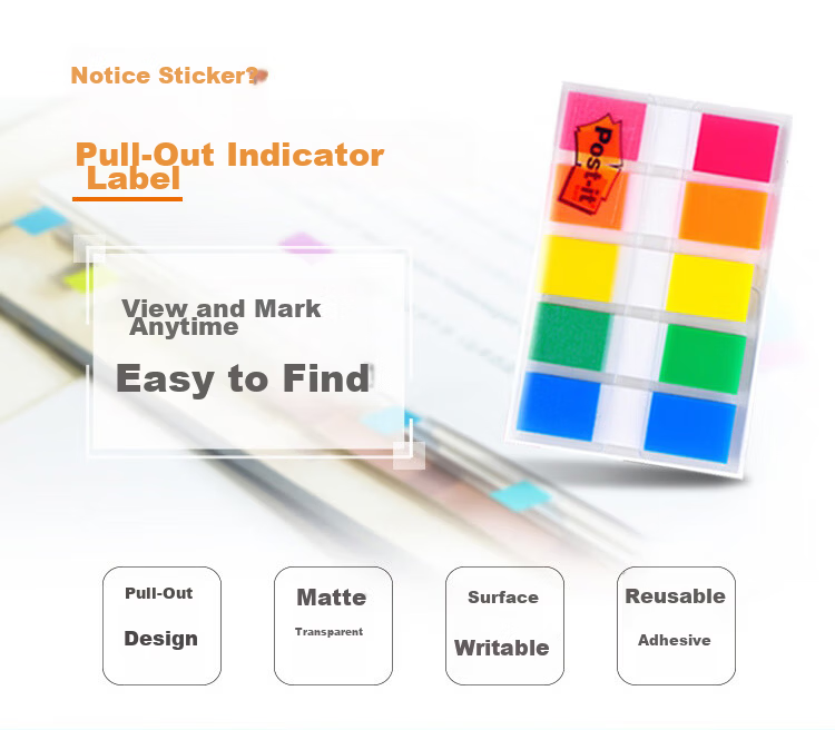 3M Post-it Notes Reminder Notes/Sticky Notes/Transparent Indicator Labels Office Supplies Study Stationery 680-2pk-3 Dispenser Labels 2