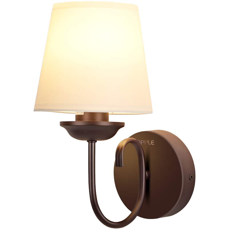 OPPLE Lighting LED Bedroom Bedside Warm Romantic American Style Wall Lamp E27 Bulb Base Light Source Sold Separately