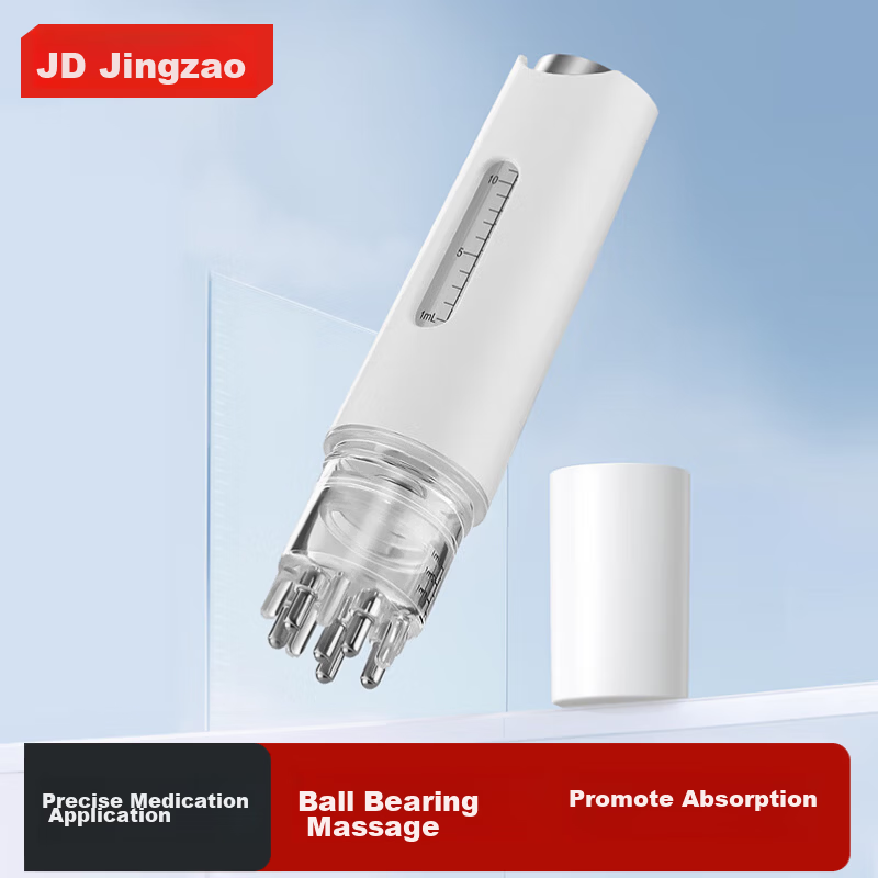 JD Jingzao Vertical Long Handle Bone Comb Hair Styling Comb 3-Piece Set Volumizing Hair Styling Tool