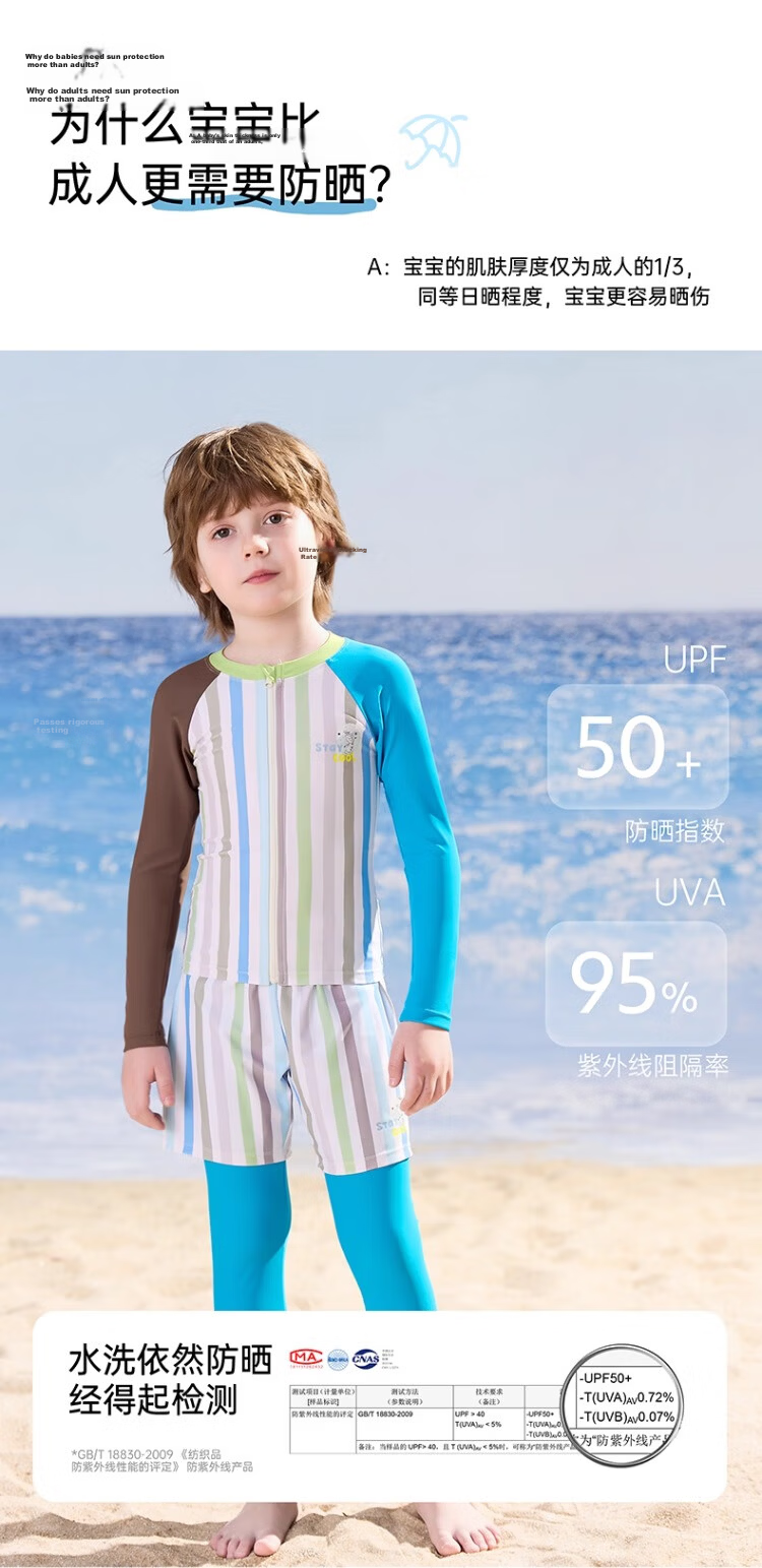 Disney Kids Boys Long Sleeve Long Pants Two-Piece Sun Protection Swimwear A-Class Hot Spring Swimming Suit D35270 Orange Olaf Size 110 7
