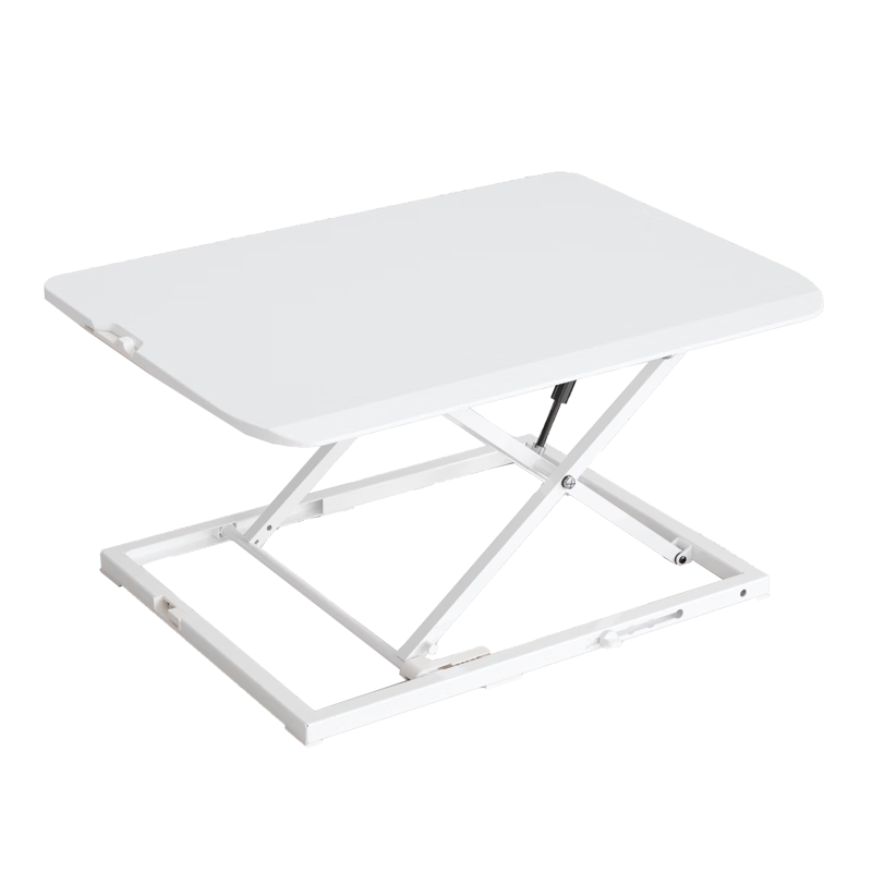 Loctek Height Adjustable Computer Desk, Standing Desk Converter, Foldable Desk with Alternating Sitting And Standing Options, MN3 Elegant White