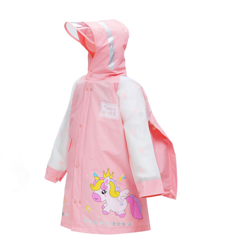 TIANTIANZAI Kids Raincoat Waterproof Cartoon Backpack Rain Poncho for Boys and Girls Kindergarten and Elementary School Students
