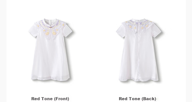 Balabala Girls Dress Children's Summer 2025 New Chinese Style Qipao Dress [Mall Same Style] 202225111035 12