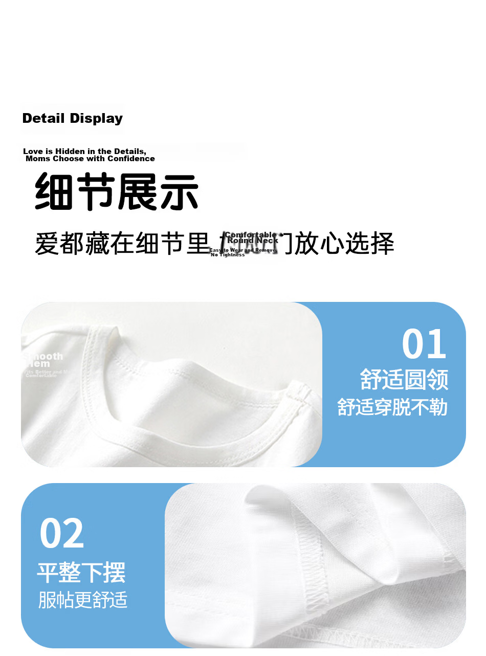 Disney Kids Set Boys and Girls Cotton Short Sleeve Ice Silk Mosquito-Proof Pants Camping Indigo T-Shirt + Classic Mickey Gray Pants Size 140 17