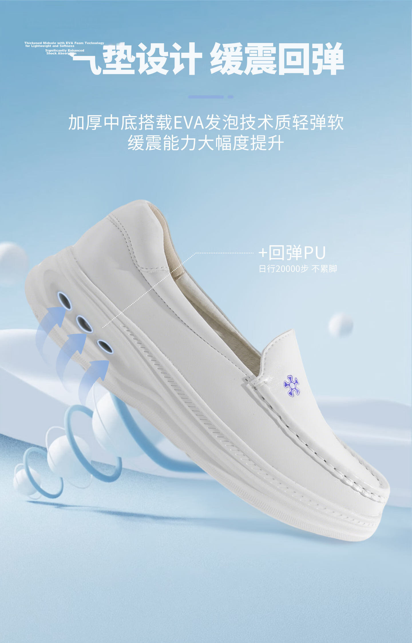 Bulan Ni Nurse Shoes Women Summer Breathable Non-slip Soft Sole Wear-resistant Comfortable Medical Shoes 2402 Purple Size 40 5