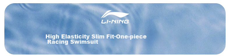LI-NING Women's Premium 2026 New Strappy One-Piece Square-Leg Professional Training Swimsuit Adult Female 1