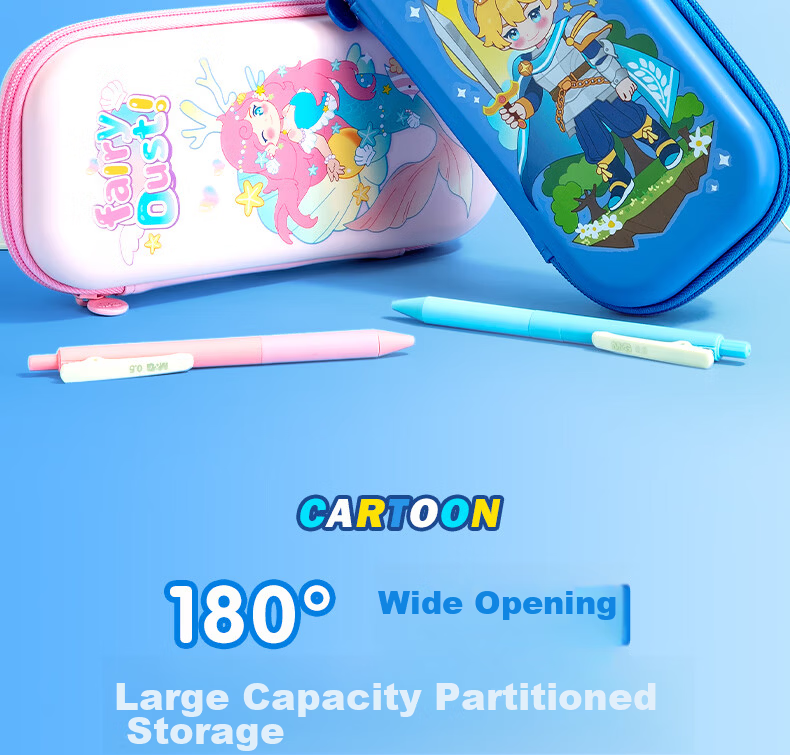 M&G Stationery Primary School Pencil Case Prince EVA Large Capacity Pencil Box Lightweight Durable PP Pencil Case Birthday Gift 4