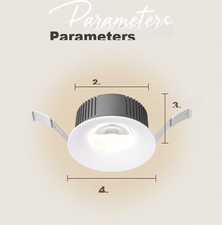 NVC LED Spotlight Internet Celebrity Rainbow Hill Embedded Full Spectrum Eye Protection Ultra-thin Living Room Single Unit Cutout 75-78mm 14
