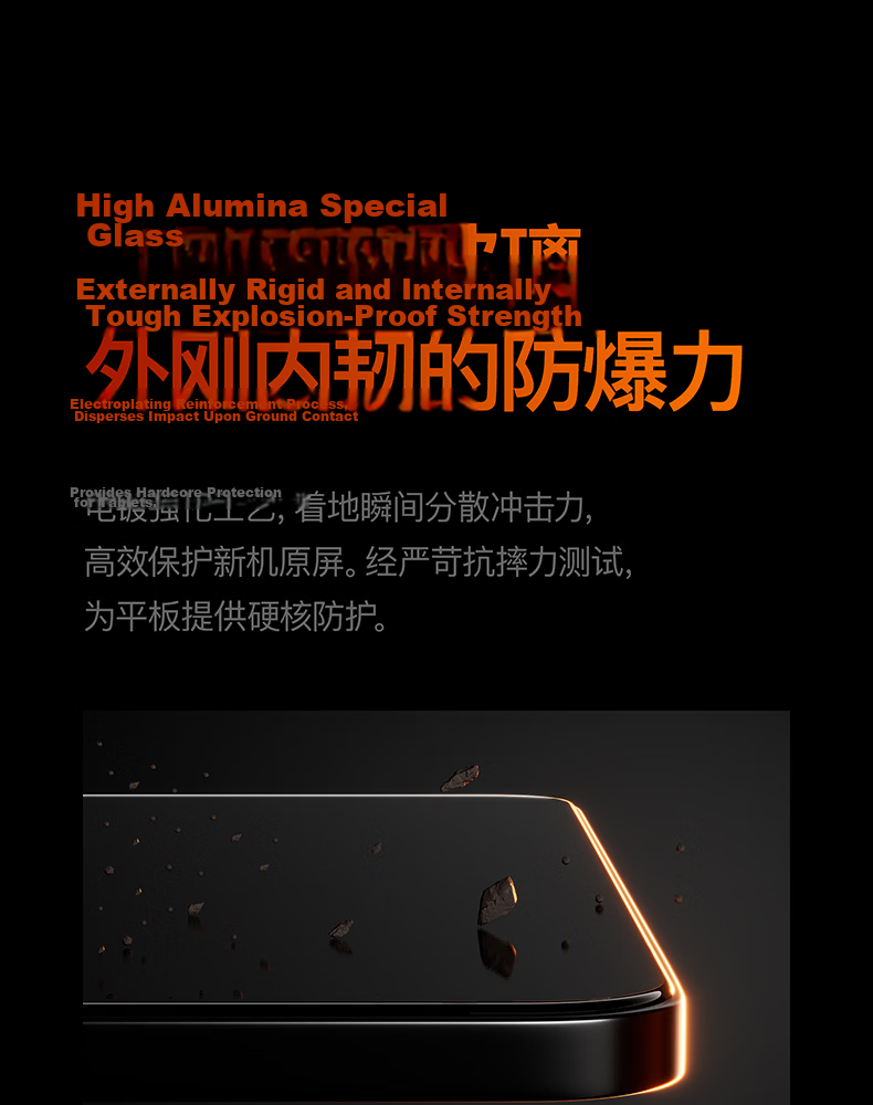 Kustar Tempered Glass Screen Protector for RedMagic Gaming Tablet 5Pro/3Pro 9.06-inch Electroplated Anti-Fingerprint High Transparency Explosion-Proof Film 6