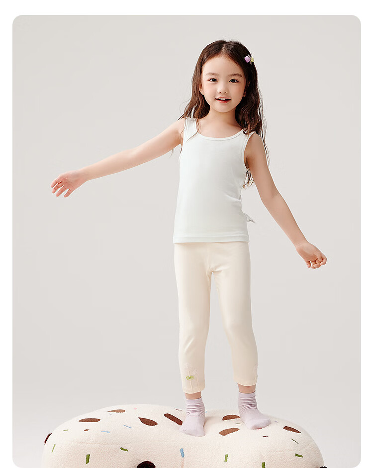 Balabala Kids Vest Boys Girls Base Shirt 2026 New Baby Pure Cotton Sleeveless 2-Pack Soft Skin-Friendly 58