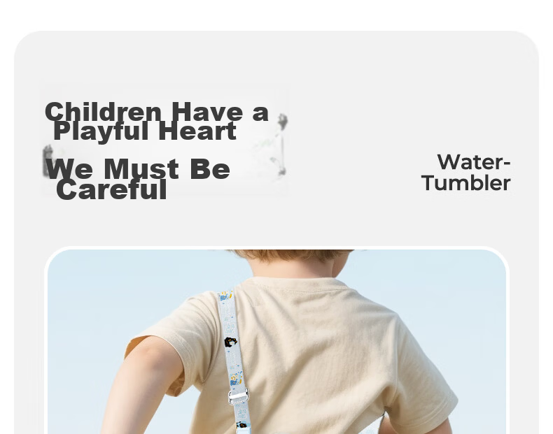 Taoqibaby Children's Water Bottle Straw Direct Drinking 2-in-1 PPSU Dual Drinking Cup 3