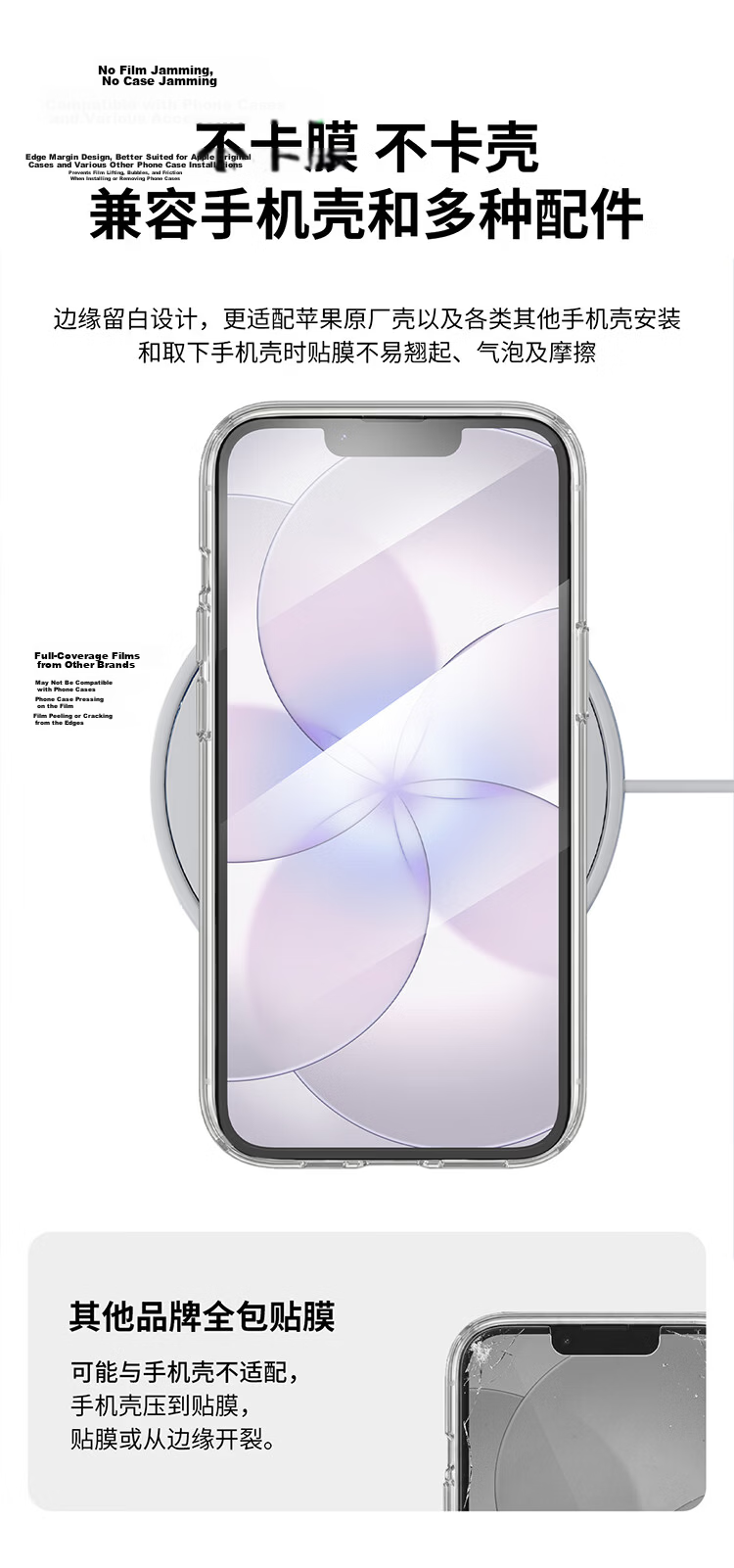 BELKIN Tempered Glass Screen Protector for Apple IPhone 17e/16e, Japanese Imported Asahi Glass, Antibacterial And Shatterproof OVA069 15