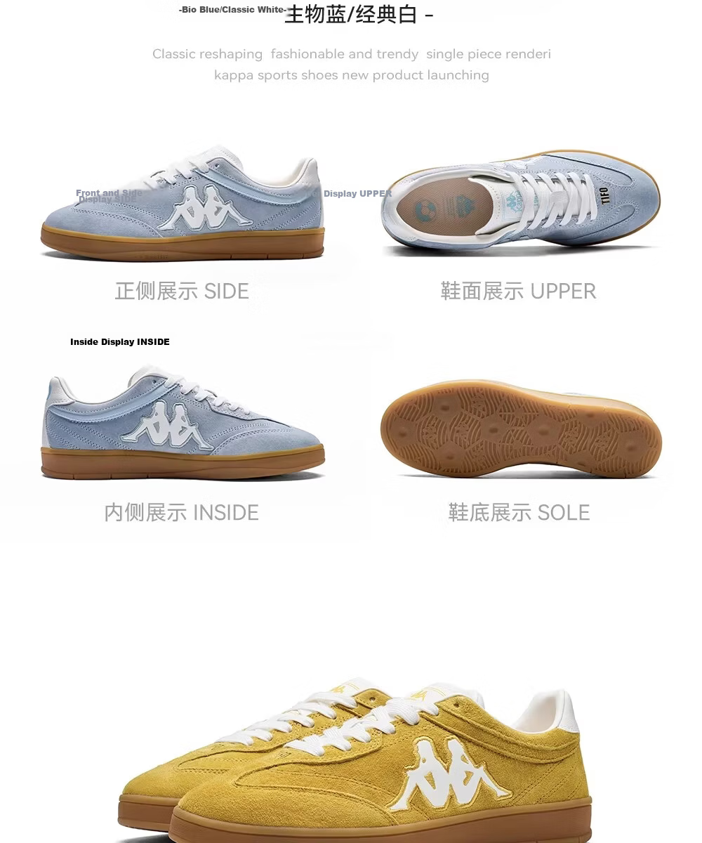 Kappa Women's TIFO Training Shoes Summer New Casual Lightweight Sneakers Bio Blue Size 40 33