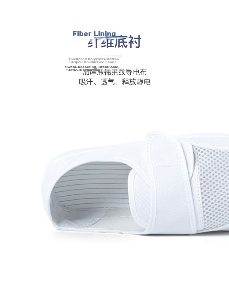 XINGGONG Anti-Static Shoes, Dust-Free Shoes, Soft-Soled Clean Shoes, Cleanroom Work Shoes, Dust-Proof Shoes, Breathable, Comfortable, Odor-Free Canvas Shoes, Blue, Size 42 5
