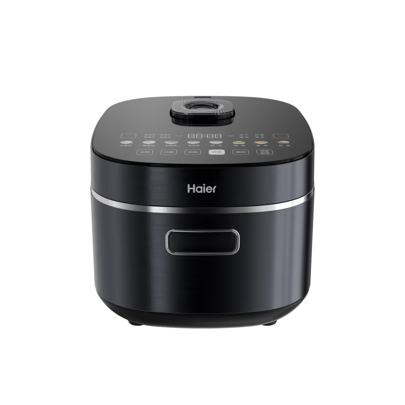 Haier Fashion Rice Cooker with Titanium 0 Coating IH 3D Heating Stainless Steel Smart WiFi Control 4L for 4-5 People HRC-I44YGU1
