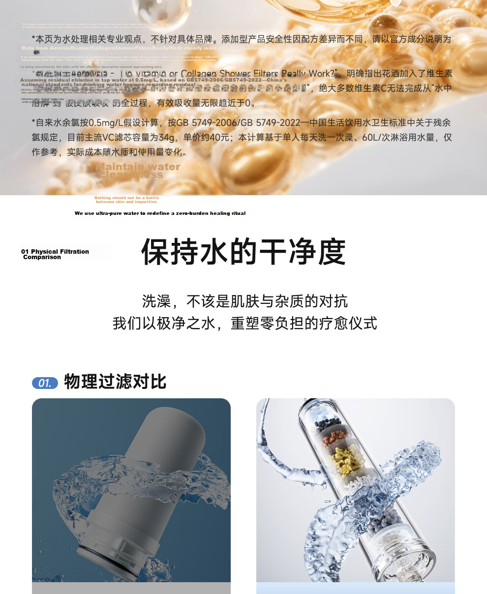 Honeywell Boost Handheld Shower Head Filter Antibacterial Chlorine Removal Skin Care Pure Water Shower HS7N 14