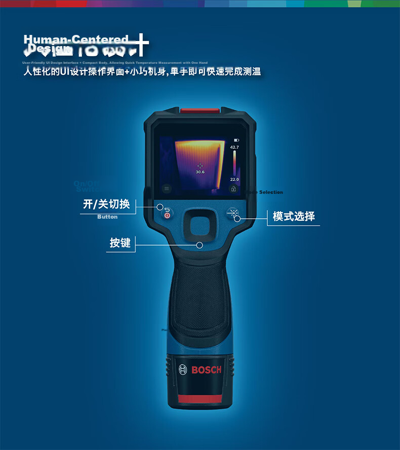BOSCH Infrared Thermal Imager IP54 Dust and Water Resistant Data Storage and Transmission GTC 450-13 9
