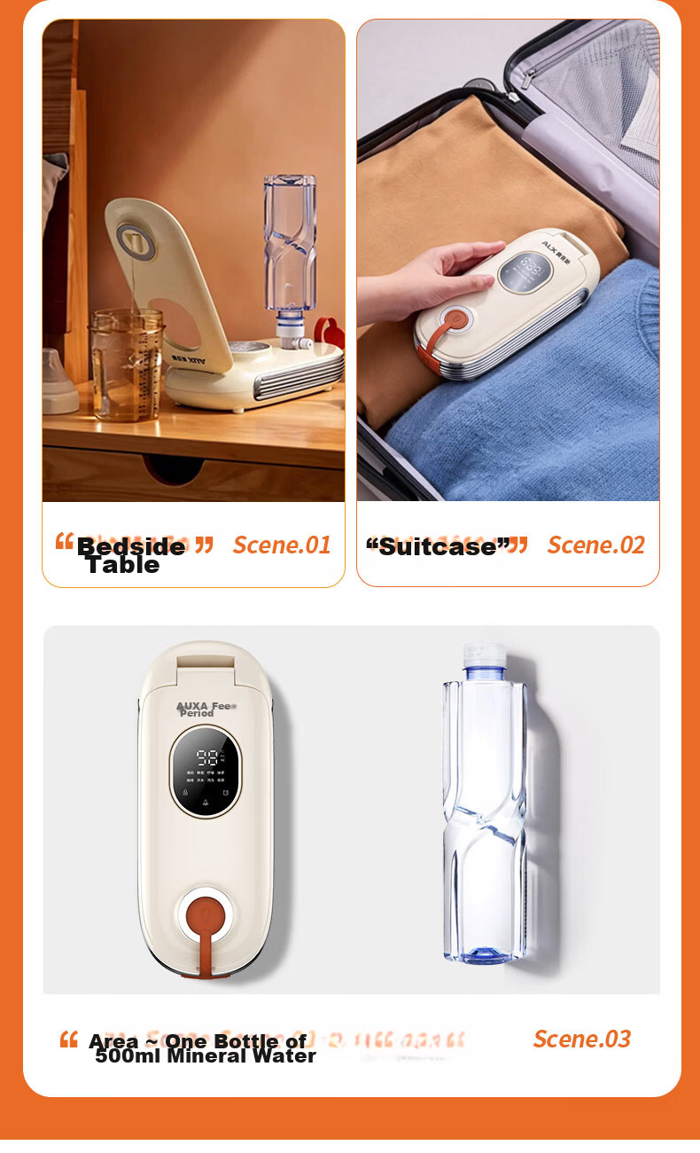 AUX Portable Instant Heating Water Dispenser Home Small Desktop Tea Brewing Milk Preparation Travel Electric Kettle Mini Fast Heating Direct Drinking Machine AYSJ-16A01B 8